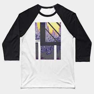 Lavender Cityscape frosty evening Baseball T-Shirt